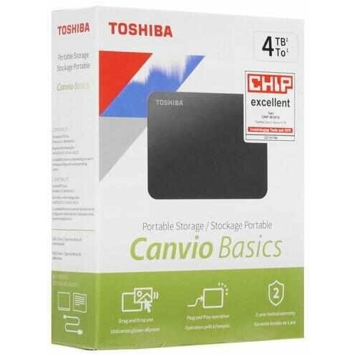 Внешний HDD Toshiba Canvio Basics 4ТБ (HDТБ440EK3CA) (черный) 5