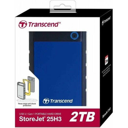 Внешний HDD Transcend StoreJet 25H3 2ТБ (TS2TSJ25H3B) (синий) 5