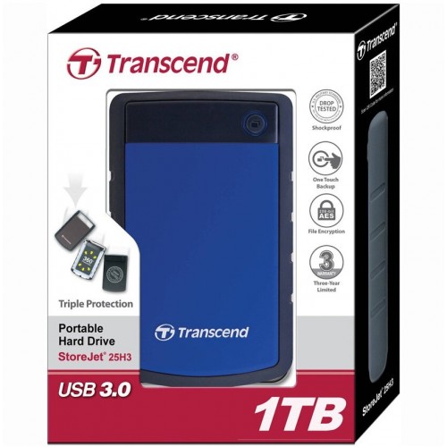 Внешний HDD Transcend StoreJet 25H3 4ТБ (TS4TSJ25H3B) (синий) 6