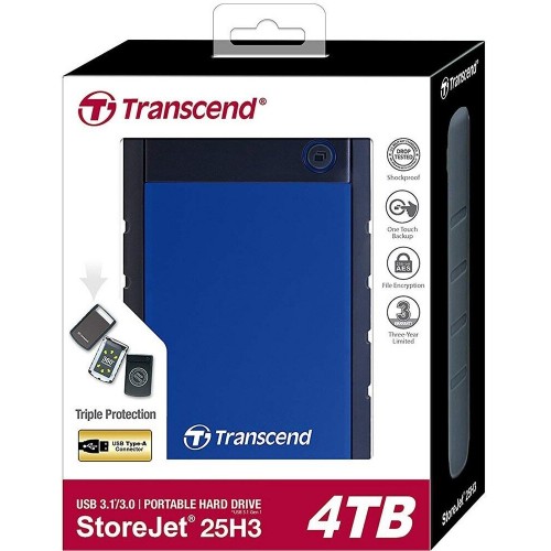 Внешний HDD Transcend StoreJet 25H3 4ТБ (TS4TSJ25H3B) (синий) 7