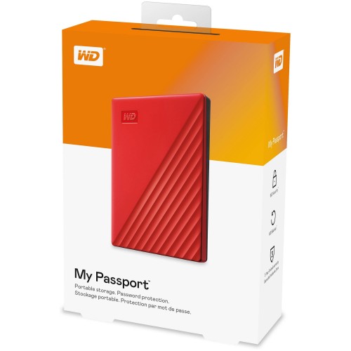 Внешний HDD Western Digital My Passport 2ТБ (WDBYVG0020BRD-WESN) (красный) 3
