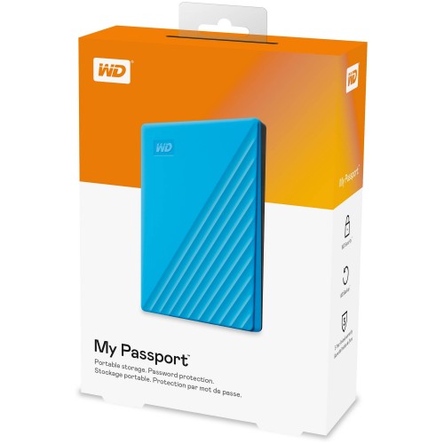 Внешний HDD Western Digital My Passport 4ТБ (WDBPKJ0040BBL-WESN) (синий) 3