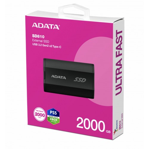 Внешний SSD ADATA SD810 2ТБ (SD810-2000G-CBK) (черный) 8