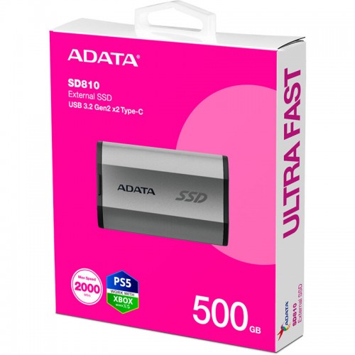 Внешний SSD ADATA SD810 500ГБ (SD810-500G-CSG) (серый) 6