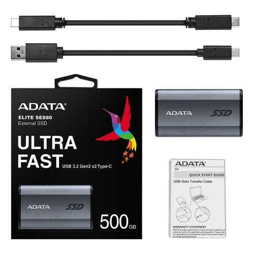 Внешний SSD ADATA SE880 500ГБ (AELI-SE880-500GCGY) (серый) 8