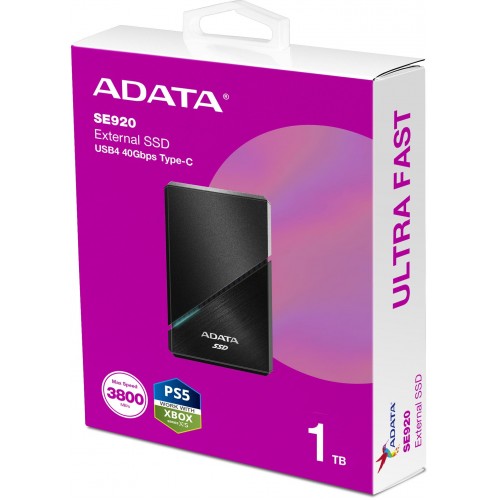 Внешний SSD ADATA SE920 1 ТБ (SE920-1TCBK) (черный) 8