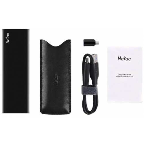 Внешний SSD Netac Z Slim 128ГБ (NT01ZSLIM-128G-32BK) (черный) 1