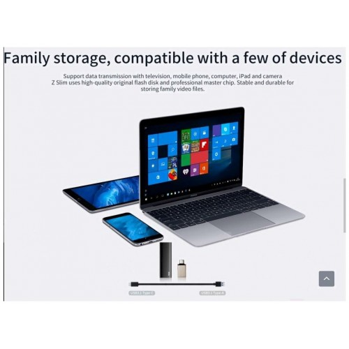 Внешний SSD Netac Z Slim 128ГБ (NT01ZSLIM-128G-32BK) (черный) 2