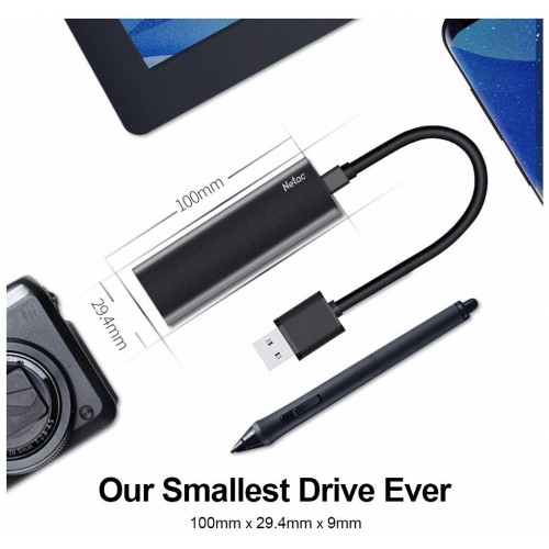 Внешний SSD Netac Z Slim 1ТБ (NT01ZSLIM-001T-32BK) (черный) 1