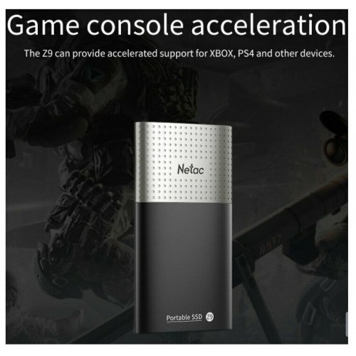 Внешний SSD Netac Z9 128ГБ (NT01Z9-128G-32BK) (черный) 