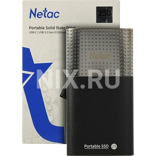 Внешний SSD Netac Z9 250ГБ (NT01Z9-250G-32BK) (серебристый/черный) 5