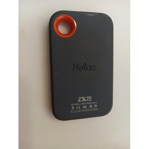 Внешний SSD Netac ZX20 II 512ГБ (NT01ZX20II-512-32BK) (черный) 1