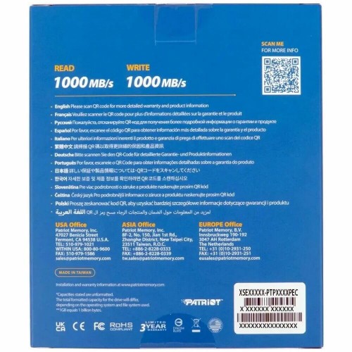 Внешний SSD Patriot Memory Transporter 2 ТБ (PTP2TBPEC) (черный) 5