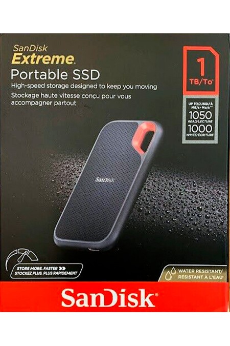 Внешний SSD SANDISK Extreme 1ТБ (SDSSDE61-1T00-G25) (черный) 1