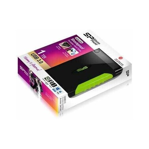 Внешний SSD Silicon Power Armor A15 2 ТБ (SP020TBPHDA15S3K) (черный/зеленый) 4