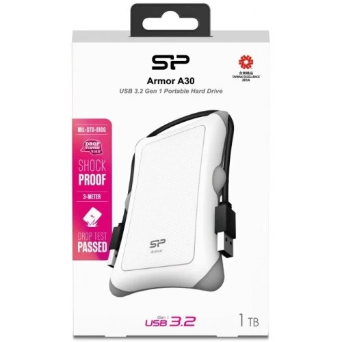 Внешний SSD Silicon Power Armor A30 1 ТБ (SP010TBPHDA30S3W) (белый) 1