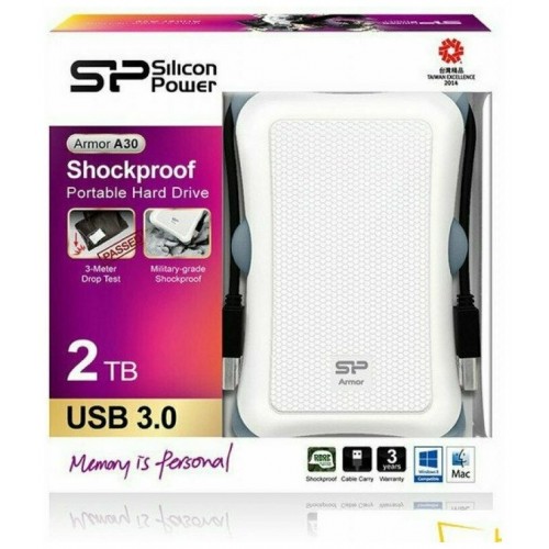 Внешний SSD Silicon Power Armor A30 2 ТБ (SP020TBPHDA30S3W) (белый) 8