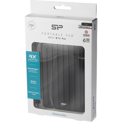 Внешний SSD Silicon Power Bolt B75 Pro 256 ГБ (SP256GBPSD75PSCK) (черный) 4