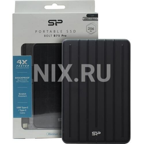Внешний SSD Silicon Power Bolt B75 Pro 256 ГБ (SP256GBPSD75PSCK) (черный) 7