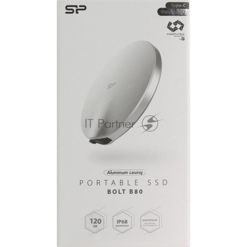 Внешний SSD Silicon Power Bolt B80 120 ГБ (SP120GBPSDB80SCS) (серебристый) 8