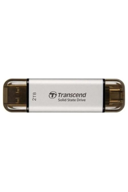 Внешний SSD Transcend External 2ТБ (TS2TESD310S) (серебристый) 