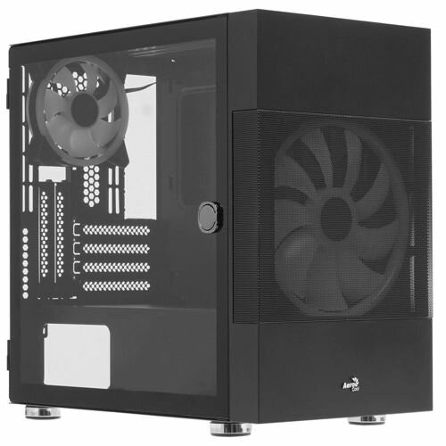 Корпус AeroCool Atomic V1 ARGB без БП mATX (Atomic-G-BK-v1) (черный) 1