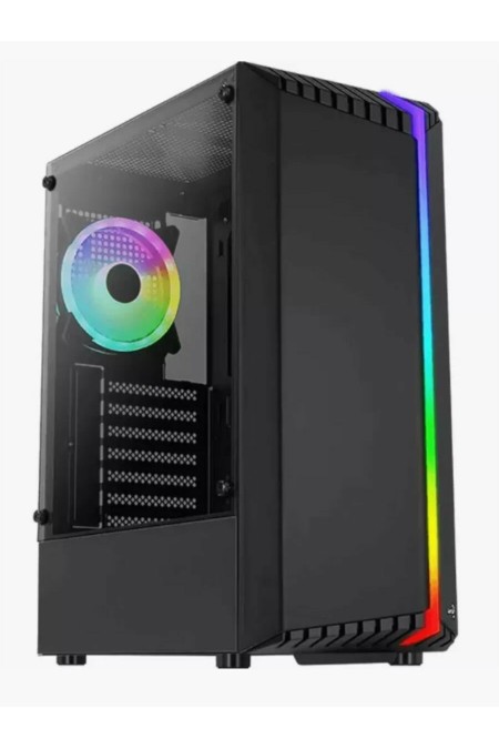 Корпус AeroCool Bionic-G-BK-v2 без БП (4710562758672) (черный) 
