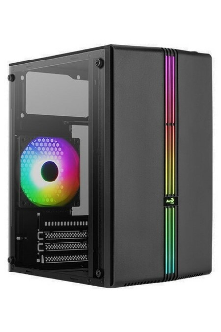 Корпус AeroCool EVO Mini-G-BK-v1 RGB без БП (4711099472352) (черный) 