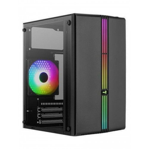Корпус AeroCool EVO Mini-G-BK-v1 RGB без БП (4711099472352) (черный) 