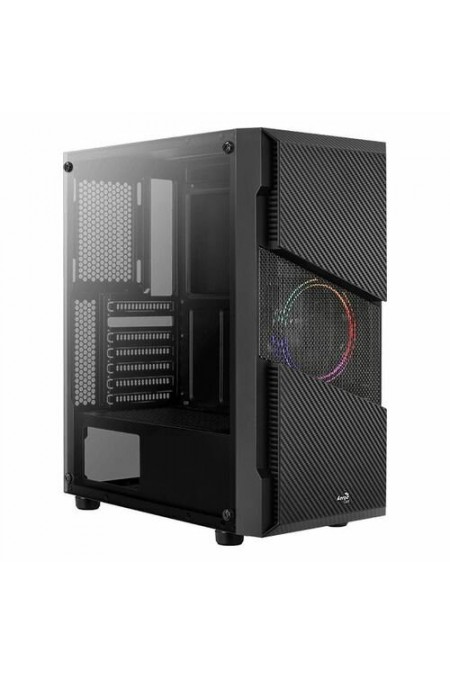 Корпус AeroCool Menace Saturn FRGB-G-BK-v1 без БП (MENACE FRGB-G-BK-V1) (черный) 