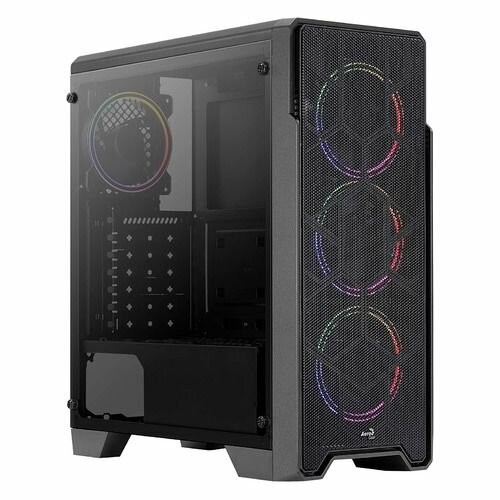 Корпус AeroCool Ore Saturn FRGB-G-BK-v1 без БП (черный) 