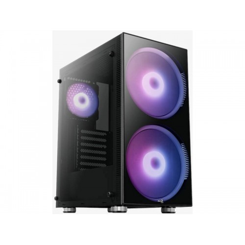 Корпус AeroCool Python-G-BK-v1 без БП (черный) 3