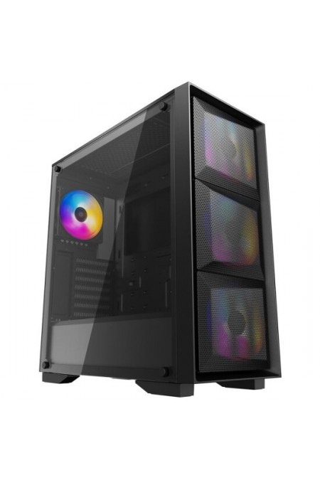 Корпус DeepCool MATREXX 50 MESH 4FS без БП RGB (DP-ATX-MATREXX50-MESH-4FS) (черный) 