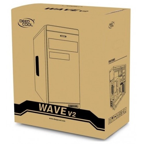 Корпус DeepCool WAVE V2 без БП (DP-MATX-DPWAVE2) (черный) 9