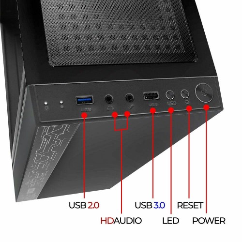 Корпус GINZZU A370 RGB без БП (черный) 4