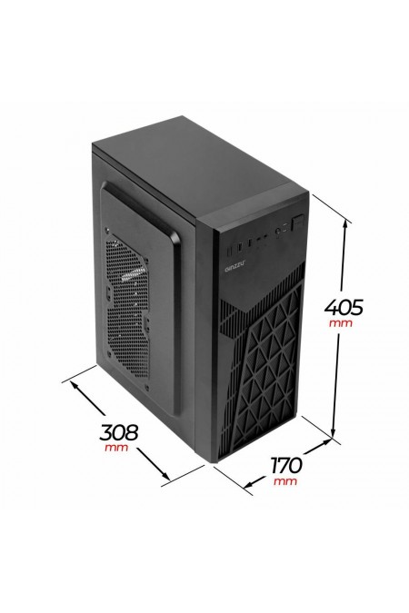 Корпус GINZZU A410 ATX без БП (черный) 2