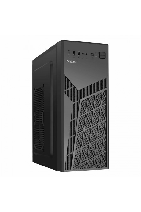 Корпус GINZZU A410 ATX без БП (черный) 