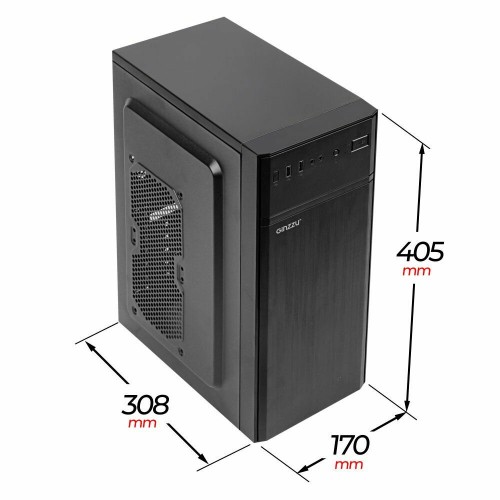 Корпус GINZZU A420 ATX без БП (черный) 2