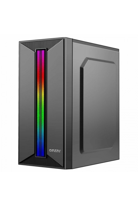 Корпус GINZZU B350 RGB без БП (черный) 