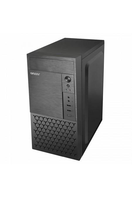Корпус GINZZU B410 mATX без БП (черный) 