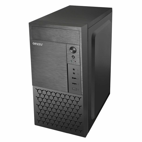 Корпус GINZZU B410 mATX без БП (черный) 