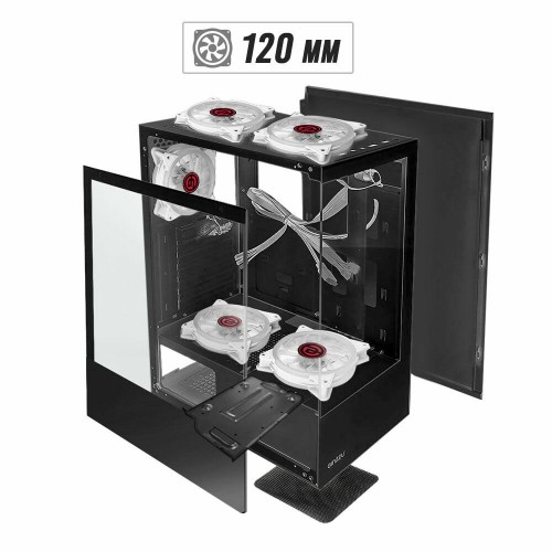 Корпус GINZZU CL100 без БП (черный) 1