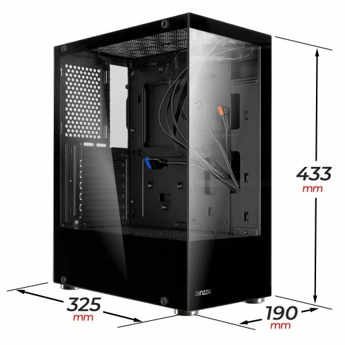 Корпус GINZZU CL100 без БП (черный) 2