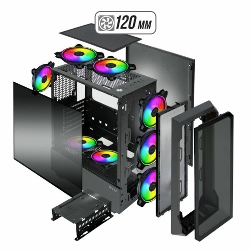 Корпус Ginzzu CL120 без БП (черный) 1