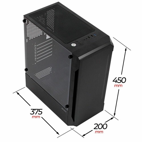 Корпус Ginzzu CL120 без БП (черный) 2