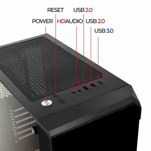 Корпус Ginzzu CL120 без БП (черный) 4
