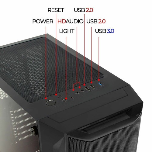 Корпус GINZZU CL145 без БП (черный) 4