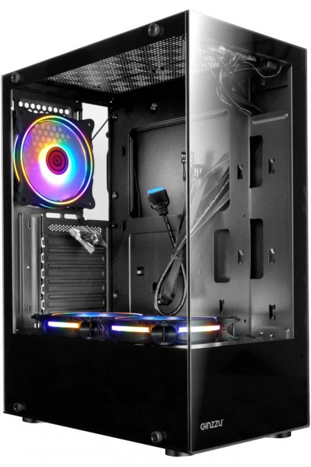 Корпус Ginzzu CL305 без БП (черный) 