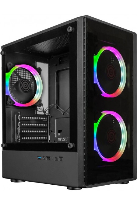 Корпус Ginzzu CL406 без БП (черный) 