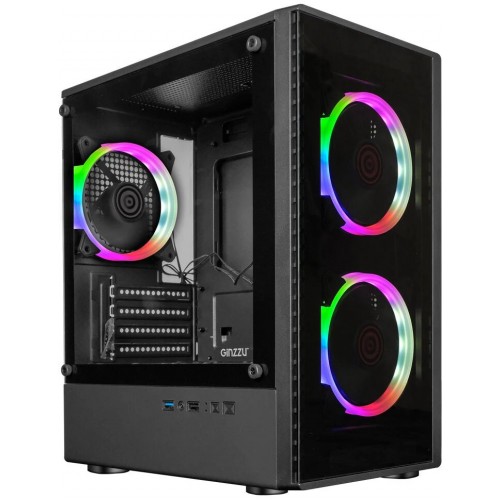 Корпус Ginzzu CL406 без БП (черный) 